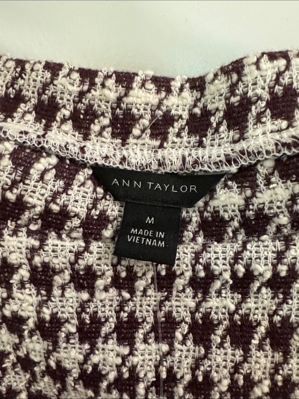 NWT Ann Taylor Tweed Look Top - Picture 3 of 11